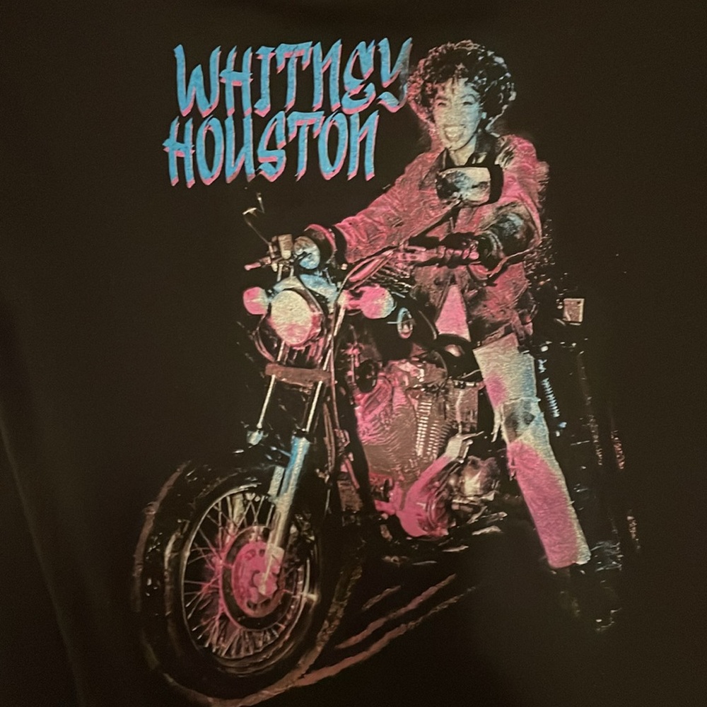 SOLD Whitney Houston Black Graphic T-Shirt